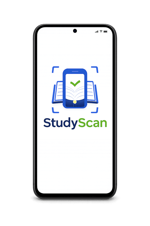 Aperçu de l'application mobile StudyScan